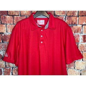 Chick-Fil-A Oobe Team Style Uniform Employee Mens XL Short Sleeve Red Polo Shirt